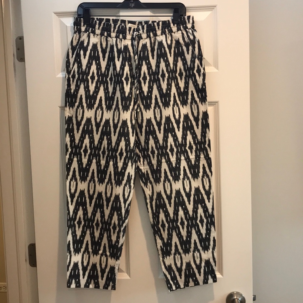 J.Crew linen-cotton capri pants